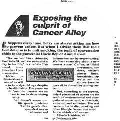 Newspaper article titled 